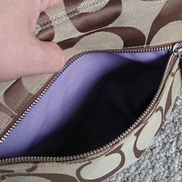 Coach Signature Jacquard Canvas Crossbody Shoulder bag - Picture 9 of 12